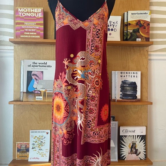 Johnny Was Dragon Print Tank Dress size M - Picture 3 of 13